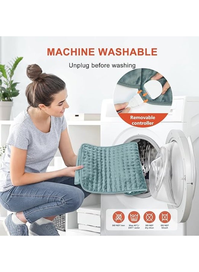 وسادة تسخين كهربائية للظهر والبطن والخصر – ٦ مستويات حرارة، ٤ إعدادات توقيت، علاج رطب وجاف مع إيقاف تلقائي - Image 3